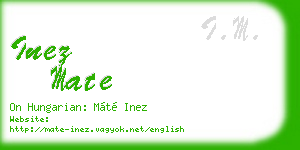 inez mate business card